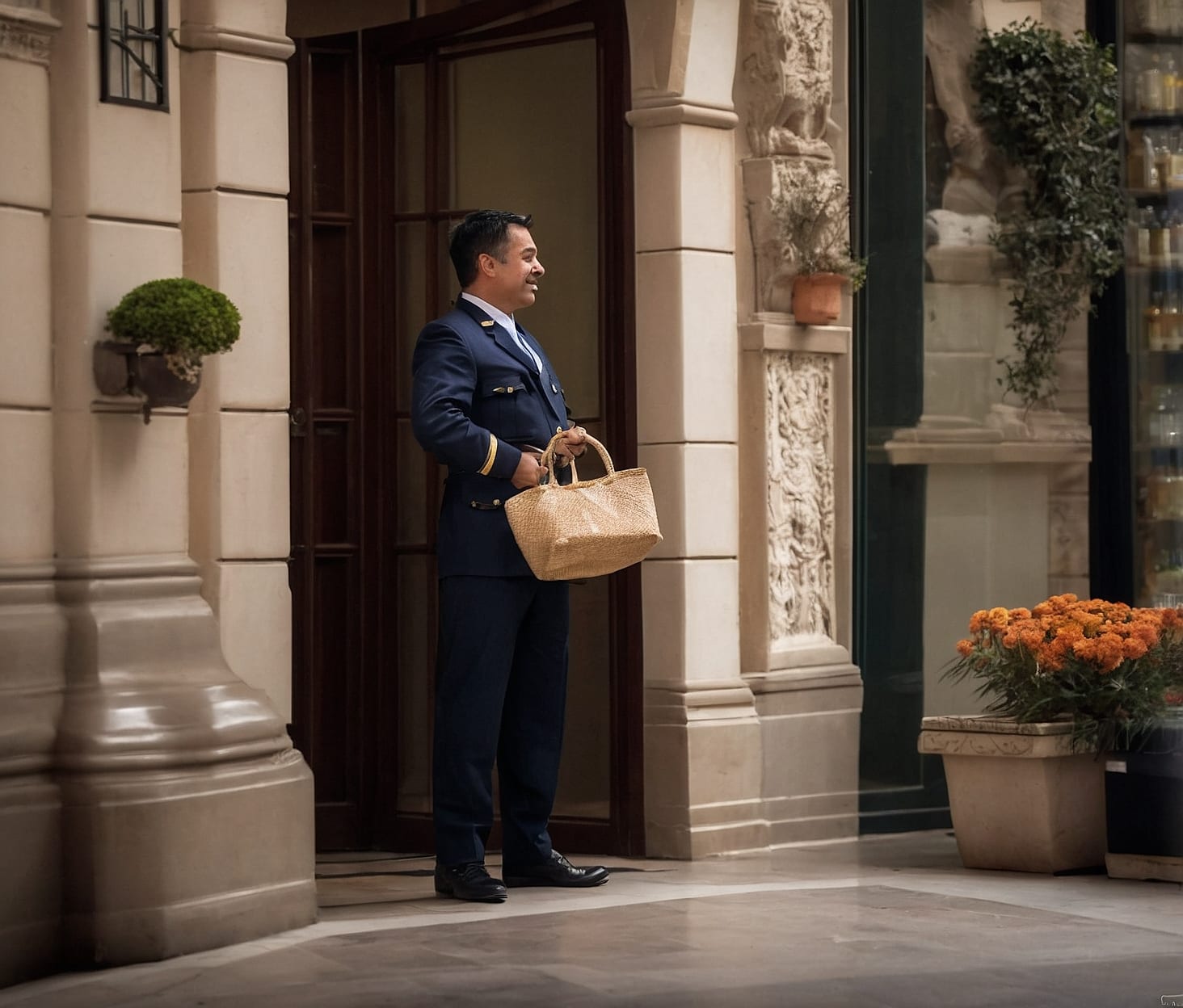 Cliente recogiendo pedido